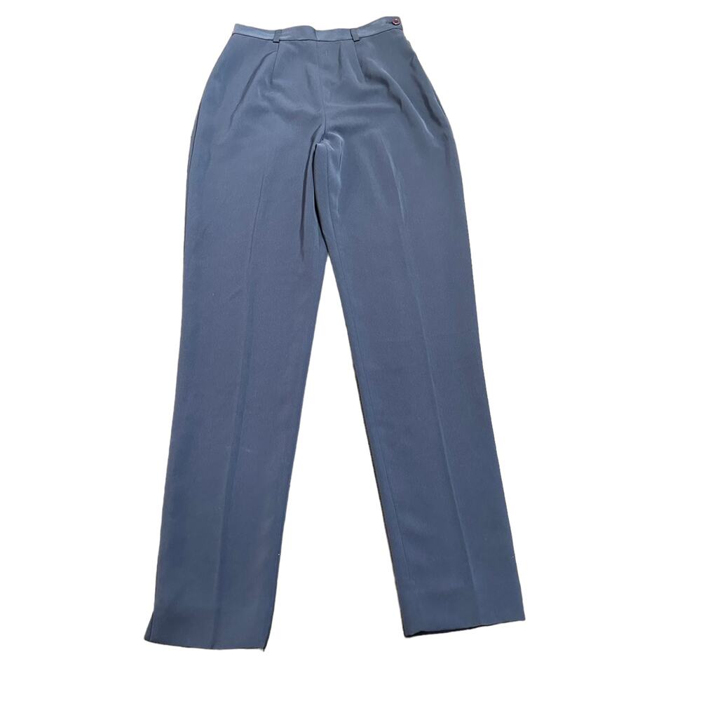 Votre Nom Womens New navy blue microfiber pants size 36, US 4